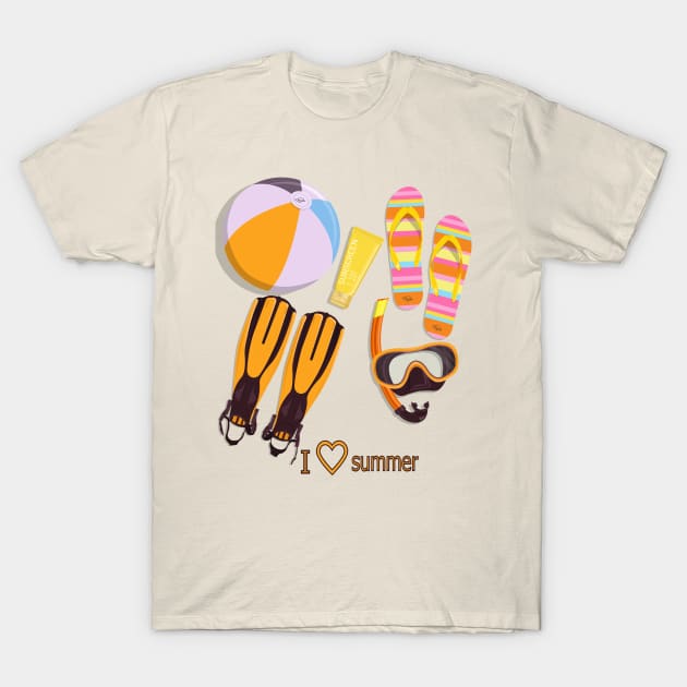 I love summer - Classic summer T-Shirt by kolerik